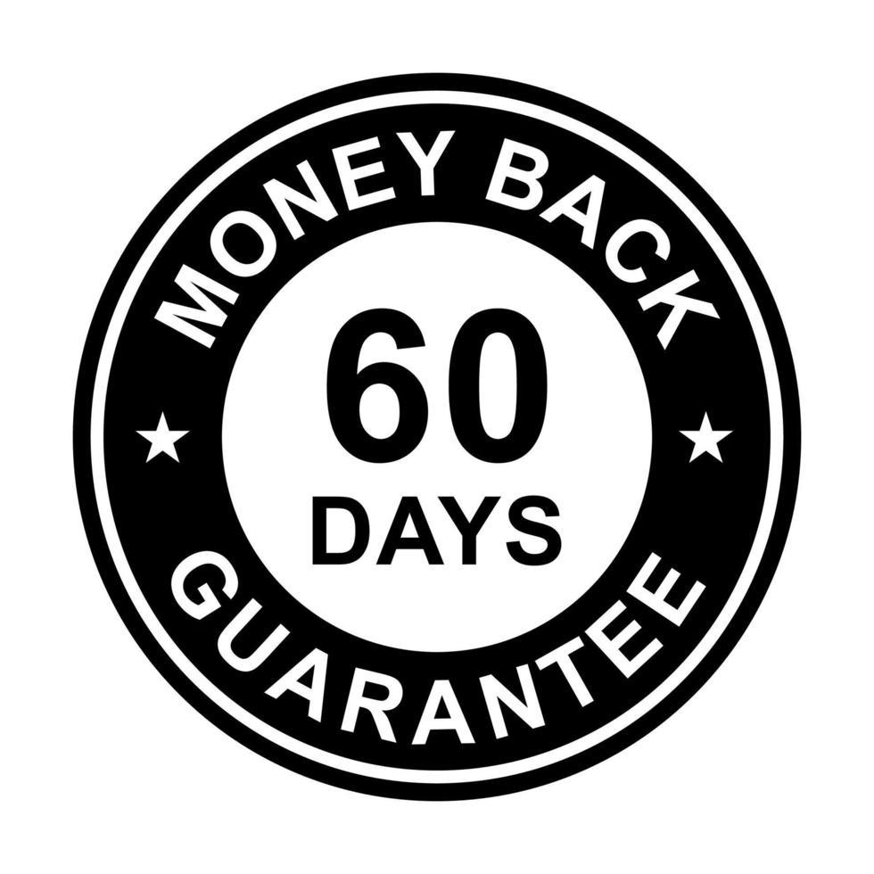 60 Day Money Back Guarantee Badge